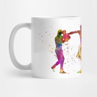 watercolor boxer Mug